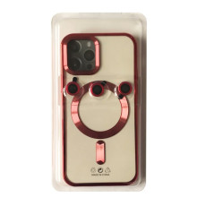 Чохол PRO SHINING (+ LENSES) MagSafe for iPhone 12 Pro Max Red mag-2000001512890105481