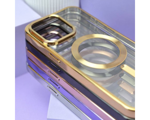 Чохол PRO SHINING (+ LENSES) MagSafe for iPhone 15 Pro Max Deep purple mag-2000001513972100204