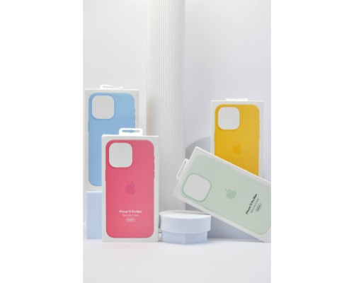 Чохол 1:1 Original Silicone Case with MagSafe for iPhone 15 Pro Max Pink mag-2000001527993105712