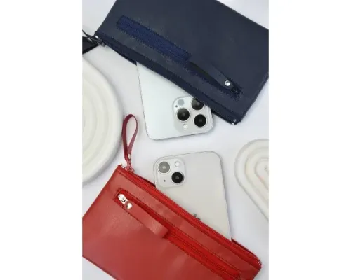 Чохол-кисет на блискавці універсальний 6 дюймов червоний 067-2 (три блискавки) mag-2000001528167143582