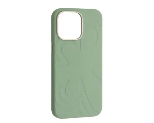 Чохол Flower Liquid Silicone Case MagSafe для iPhone 15 Pro Max Qingshan Jade mag-2000001650394145847