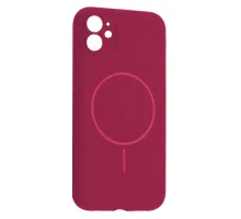 Чохол Silicone Case Full Camera Fine Ring MagSafe for iPhone 12 Manyue Red mag-2000001651964151918