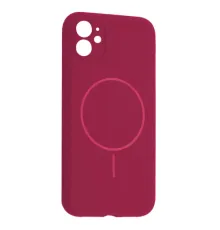 Чохол Silicone Case Full Camera Fine Ring MagSafe for iPhone 12 Manyue Red mag-2000001651964151918