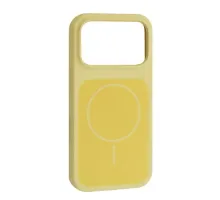 Чохол New Silicone Case MagSafe для iPhone 17 Pro Max Milk Yellow mag-2000001658284147414