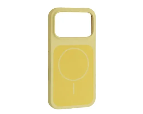 Чохол New Silicone Case MagSafe для iPhone 17 Pro Max Milk Yellow mag-2000001658284147414