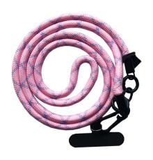 Шнурок NEW (120см) 8mm з карабіном + тримач для чохлів (універсальний) Pink mix mag-2000001605271143018