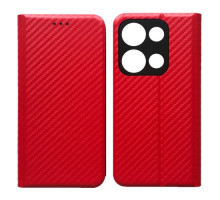 Чехол-книжка Carbon for Xiaomi Redmi Note 14S Red mag-2000001607398140201