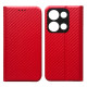 Чехол-книжка Carbon for Xiaomi Redmi Note 14S Red mag-2000001607398140201
