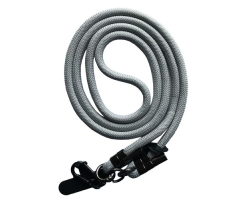 Шнурок LONG (150см) 8mm з карабіном + тримач для чохлів (універсальний) Grey mag-2000001613412140056
