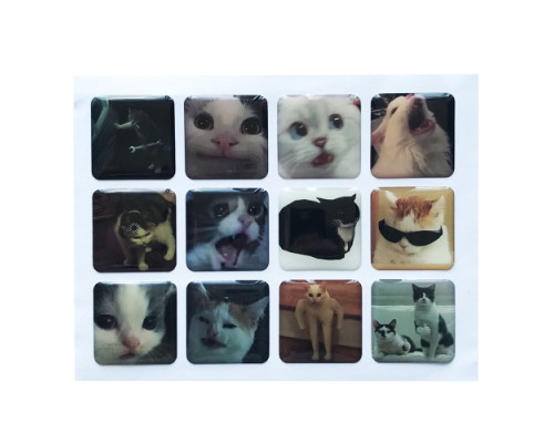 Набір наклейок 3D STICKERS Cat 3 mag-2000001626160142135
