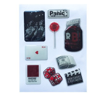 Набір наклейок 3D STICKERS Fashin style 16 mag-2000001626269142145