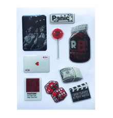 Набір наклейок 3D STICKERS Fashin style 16 mag-2000001626269142145