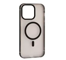 Чохол DULERO Metal Clear MagSafe Case for iPhone 15 Pro Black mag-2000001635858143613