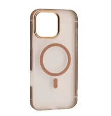 Чохол DULERO Metal Clear MagSafe Case for iPhone 16 Pro Max Gold mag-2000001635964143624