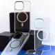 Чохол DULERO Metal Clear MagSafe Case for iPhone 14 Pro Max Gold mag-2000001635803143608