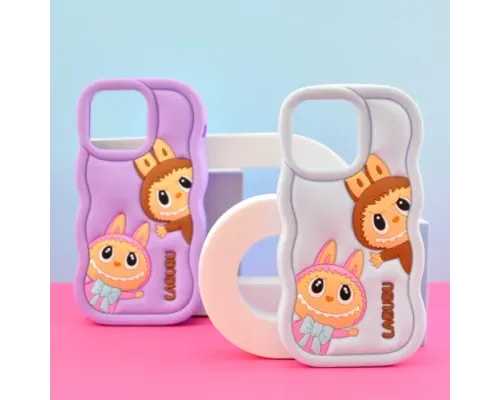 Чохол LABUBU Case for iPhone X/XS Pink mag-2000001636497143786