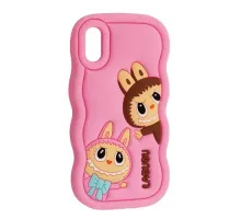 Чохол LABUBU Case for iPhone X/XS Pink mag-2000001636497143786