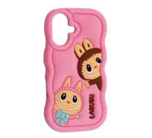 Чохол LABUBU Case for iPhone 16 Pink mag-2000001637098143846
