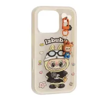Чохол LABUBU (з брелком) for iPhone 16 White mag-2000001638248143936