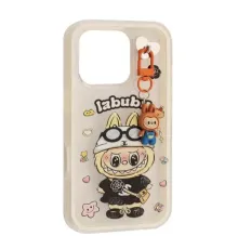 Чохол LABUBU (з брелком) for iPhone 16 White mag-2000001638248143936