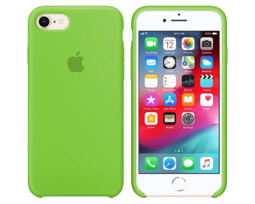 Чохол Silicone case for iPhone 7/8 (31) lime green mag-200000088866811870