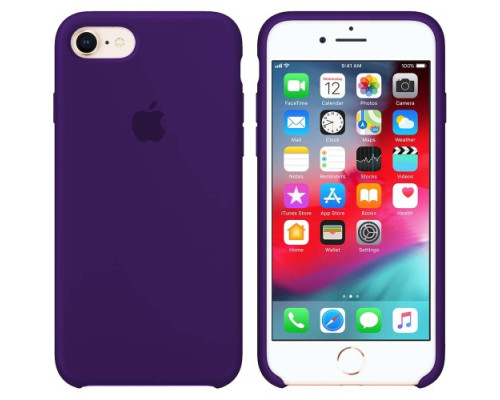 Чохол Silicone case for iPhone 7/8 (30) ultra violet mag-200000089108812033