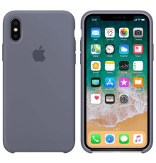 Чохол Silicone case for iPhone X/XS (46) lavander gray mag-200000095773929242