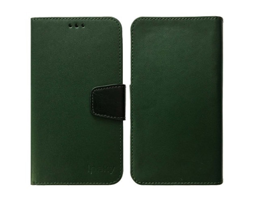 Чохол iPaky 5,5" універсальна книжка темно зелена mag-2000001092736141267