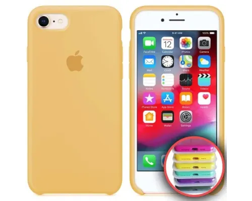 Чохол Silicone Case Full Copy for iPhone 7/8 ( 4) yellow mag-2000001030370147800