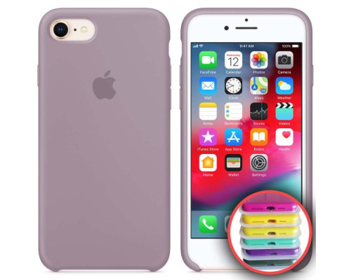 Чохол Silicone Case Full for iPhone 7/8 ( 7) lavander mag-20000010304173658