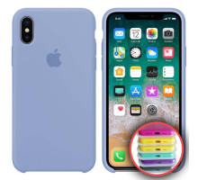 Чохол Silicone Case Full Copy for iPhone X/XS ( 5) lilac cream mag-2000001031162141806