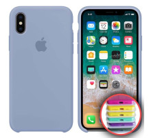 Чохол Silicone Case Full Copy for iPhone X/XS (41) lilac mag-20000010315993102