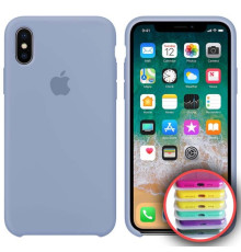 Чохол Silicone Case Full Copy for iPhone X/XS (41) lilac mag-20000010315993102