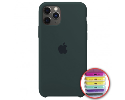 Чохол Silicone Case Full for iPhone 11 (49) forest green mag-2000001139479141836