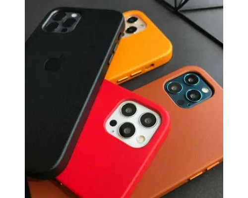 Чохол Leather Case with MagSafe for iPhone 12/12Pro Saddle Brown mag-2000001258309144180