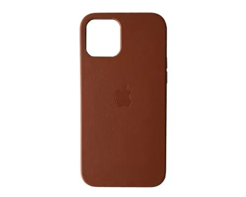 Чохол Leather Case with MagSafe for iPhone 12/12Pro Saddle Brown mag-2000001258309144180