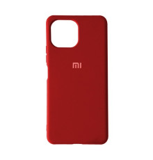 Чохол Silicone Case Full for Xiaomi Mi 11 Lite Red mag-2000001296189142057