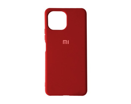 Чохол Silicone Case Full for Xiaomi Mi 11 Lite Red mag-2000001296189142057