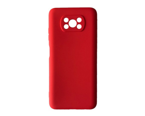 Чохол Silicone Case Camera (no logo) для Xiaomi Poco X3/X3 Pro red mag-2000001344507138756