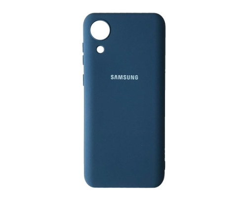 Чохол Silicone Case Full for Samsung A03 Core (A032) Navy Blue mag-200000137418440910