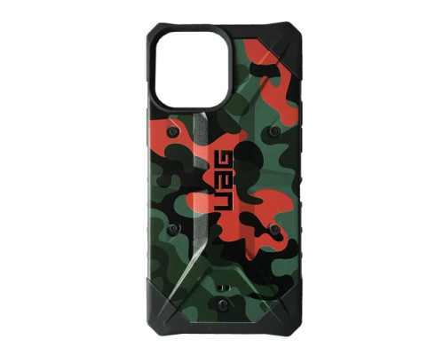 Чохол ударостійкий UAG PATHFINDER for iPhone 13 Pro Max Green-grey-orange mag-2000001378205101519