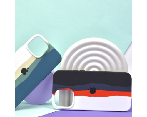 Чохол Silicone Case Full for iPhone 13 Pro Max RAINBOW 2 mag-200000133949742636