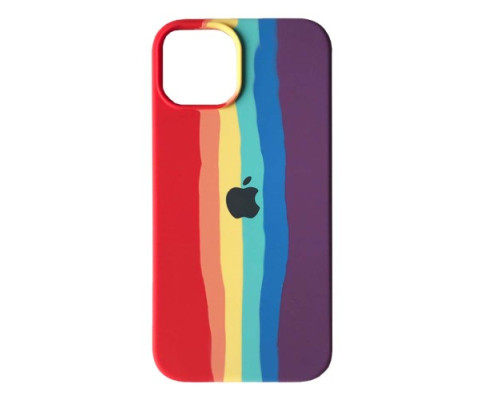 Чохол Silicone Case Full for iPhone 14 RAINBOW 2 mag-2000001440223140104