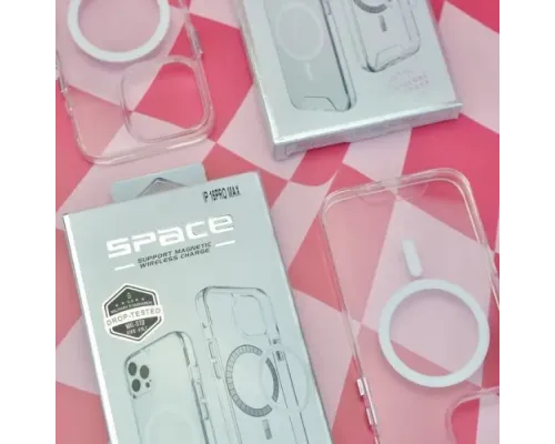 Чохол SPACE MagSafe Drop Protection for iPhone 15 Pro Max Transparent (дефект упаковки) mag-2000001479384153376