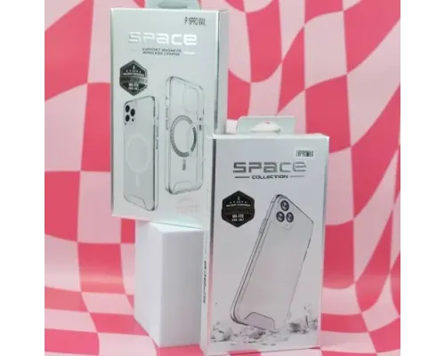 Чохол SPACE MagSafe Drop Protection for iPhone 15 Pro Max Transparent (дефект упаковки) mag-2000001479384153376