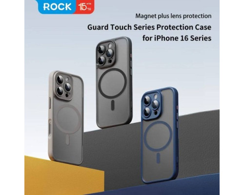 Чохол ROCK Guard Touch with Magnetic (Anti-drop Lens Protection) for iPhone 15 Matte White mag-2000001487396104808