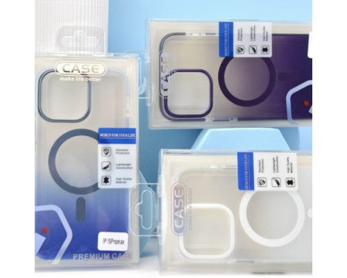 Чохол MYSTIK MagSafe CASE for iPhone 15 Pro Max Dark blue mag-2000001489550139303