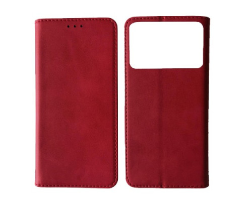 Чохол-книжка Black TPU Magnet for Xiaomi POCO C40 Red mag-2000001407998102546
