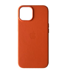 Чохол Original Leather Case with MagSafe for iPhone 14 Plus Orange mag-200000141137713048