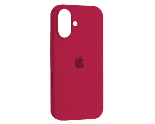 Чохол Silicone Case Full Copy for iPhone 16 (36) rose red mag-200000154092353789